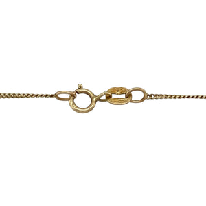 9ct Gold & Diamond Set Claddagh 20" Necklace