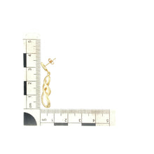 Load image into Gallery viewer, 9ct Gold Swirl Drop Earrings
