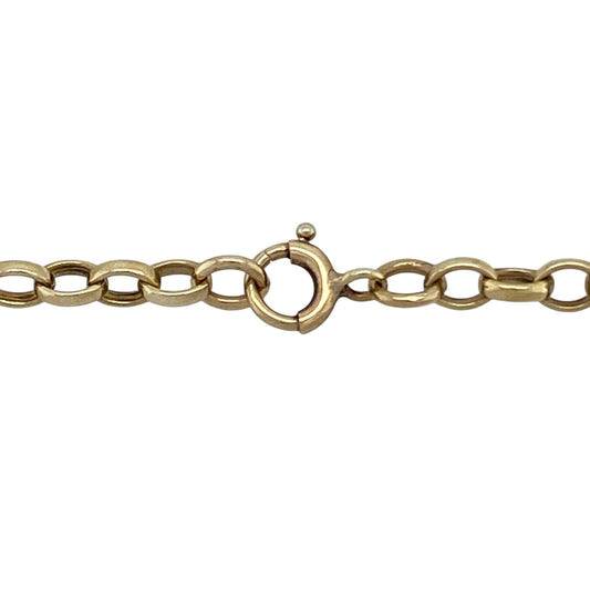 Add classic versatility to your collection with this pre-owned 9ct yellow gold belcher chain, a timeless piece perfect for everyday wear or pairing with a pendant.

Design: The chain measures 19" in length and features traditional 3mm wide belcher links for a refined and durable style.
Material: Made in 9-carat yellow gold, the polished finish enhances the warm tone and smooth texture of the links.