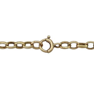 Add classic versatility to your collection with this pre-owned 9ct yellow gold belcher chain, a timeless piece perfect for everyday wear or pairing with a pendant.

Design: The chain measures 19" in length and features traditional 3mm wide belcher links for a refined and durable style.
Material: Made in 9-carat yellow gold, the polished finish enhances the warm tone and smooth texture of the links.