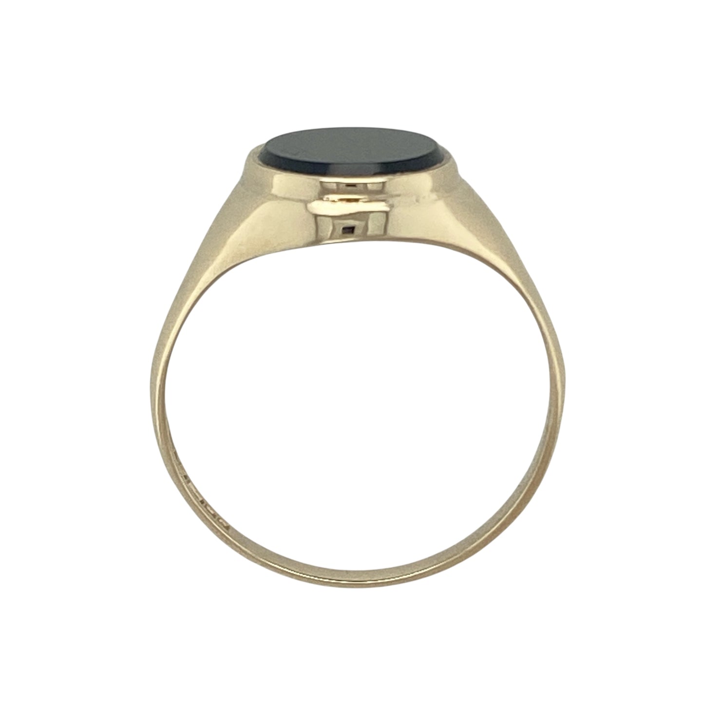 9ct Gold & Onyx Set Oval Signet Ring