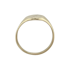 9ct Gold Oval Patterned Signet Ring