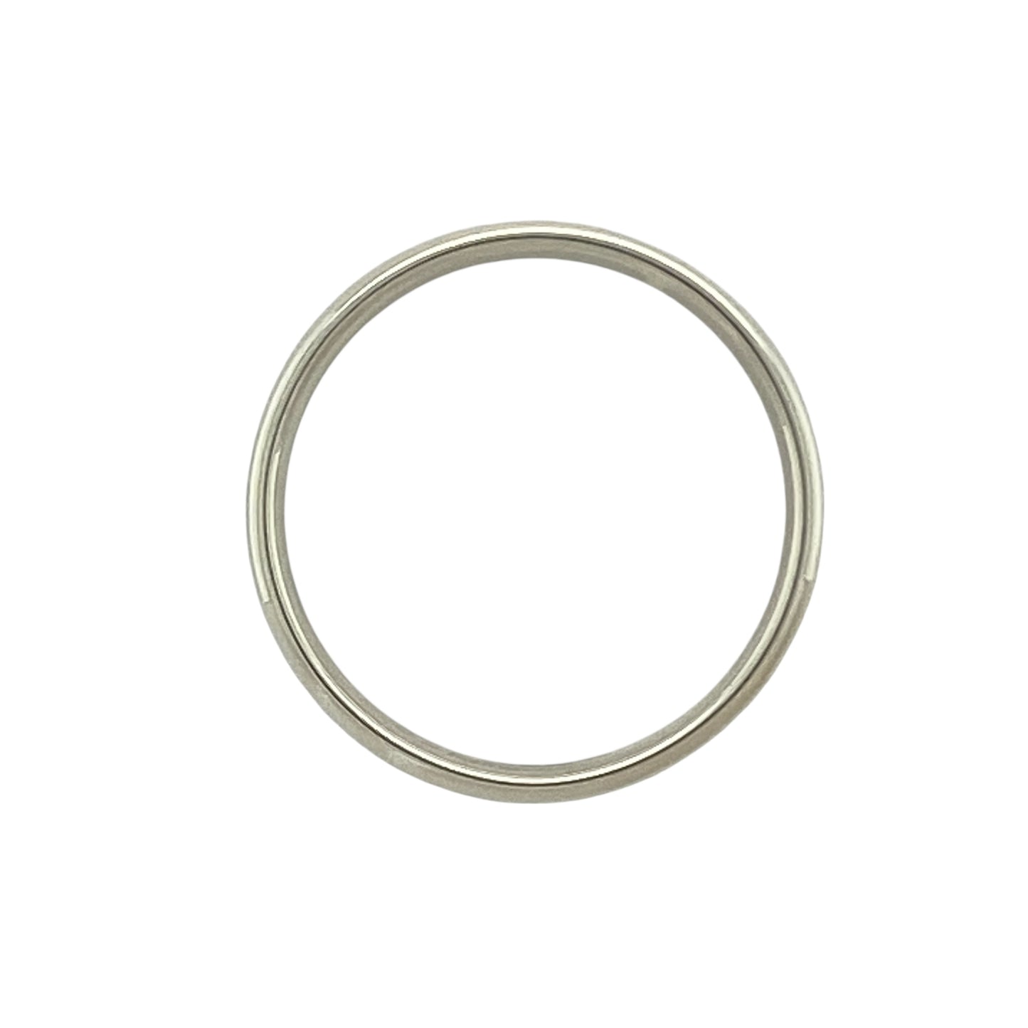9ct White Gold 2mm Wedding Band Ring