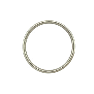 9ct White Gold 2mm Wedding Band Ring