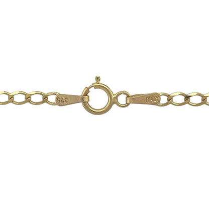 9ct Gold & Jade Heart 18" Necklace