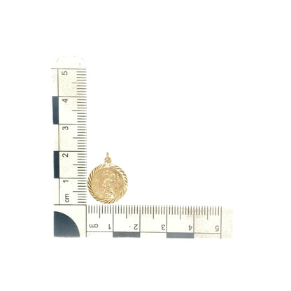 9ct Gold St Christopher Pendant