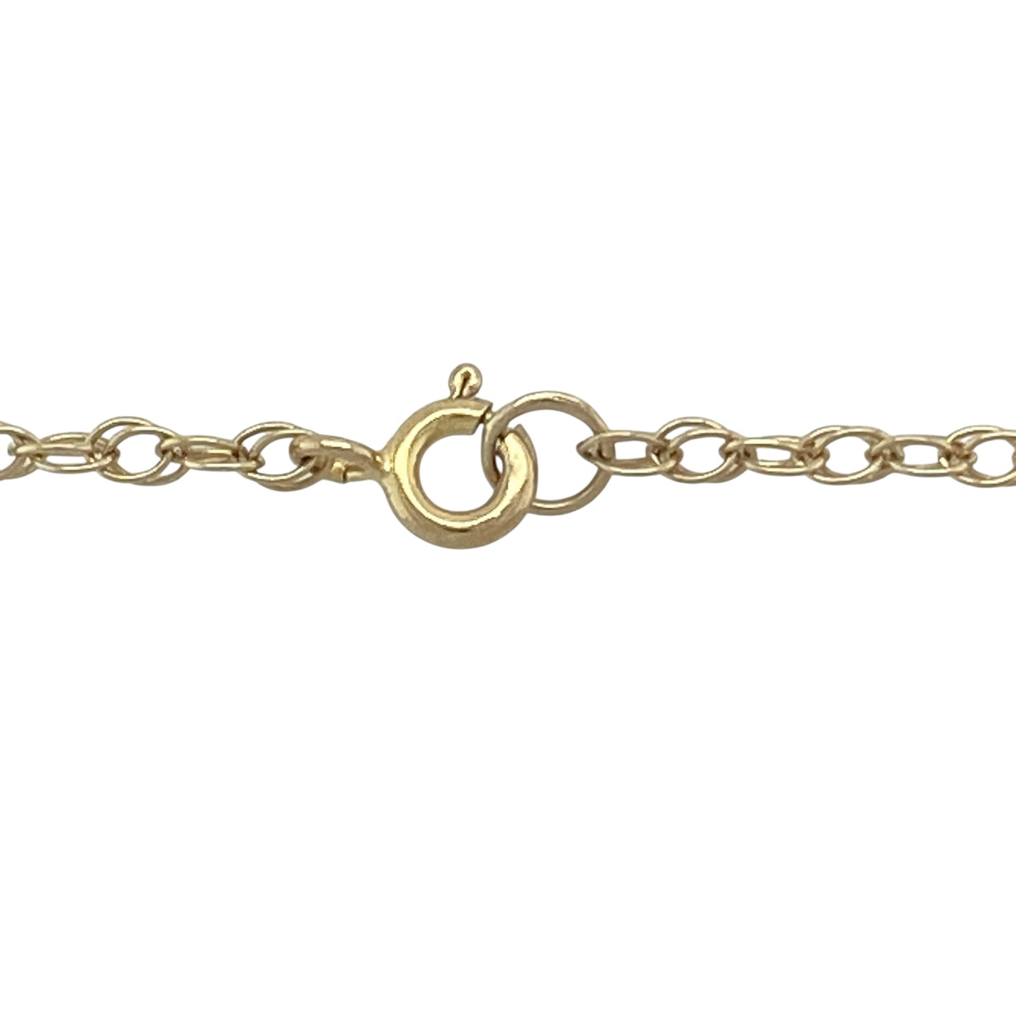 9ct Gold Flower Engraved Oval Locket 18" Necklace