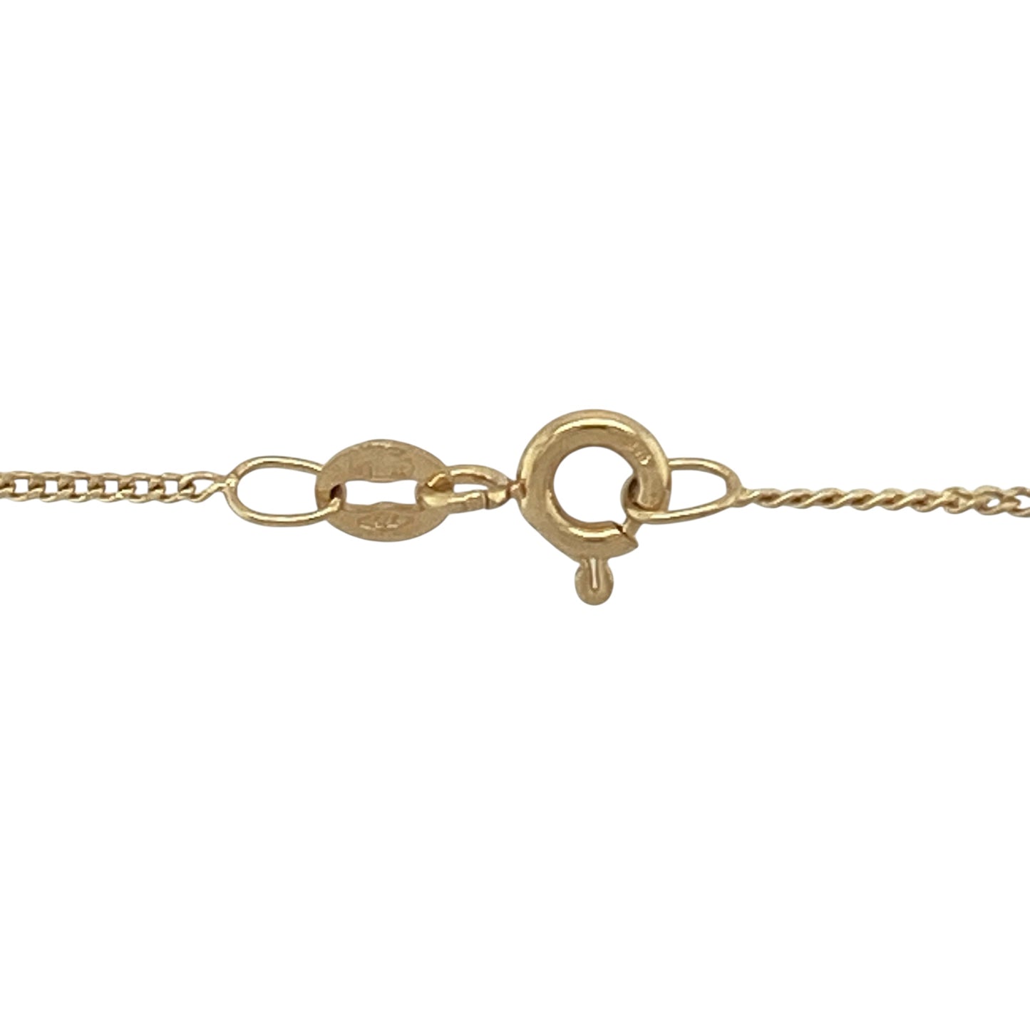 9ct Gold & Diamond Set Cluster 16" Necklace