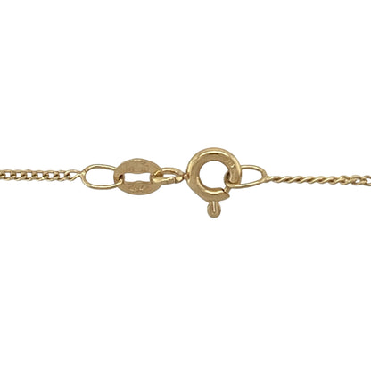 9ct Gold & Diamond Set Cluster 16" Necklace