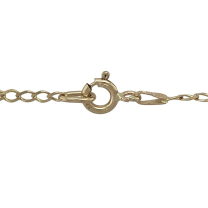 9ct Gold & Diamond Set Celtic Style 18" Necklace
