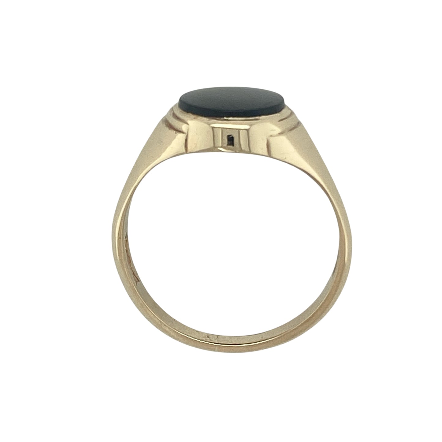 9ct Gold & Onyx Set Oval Signet Ring