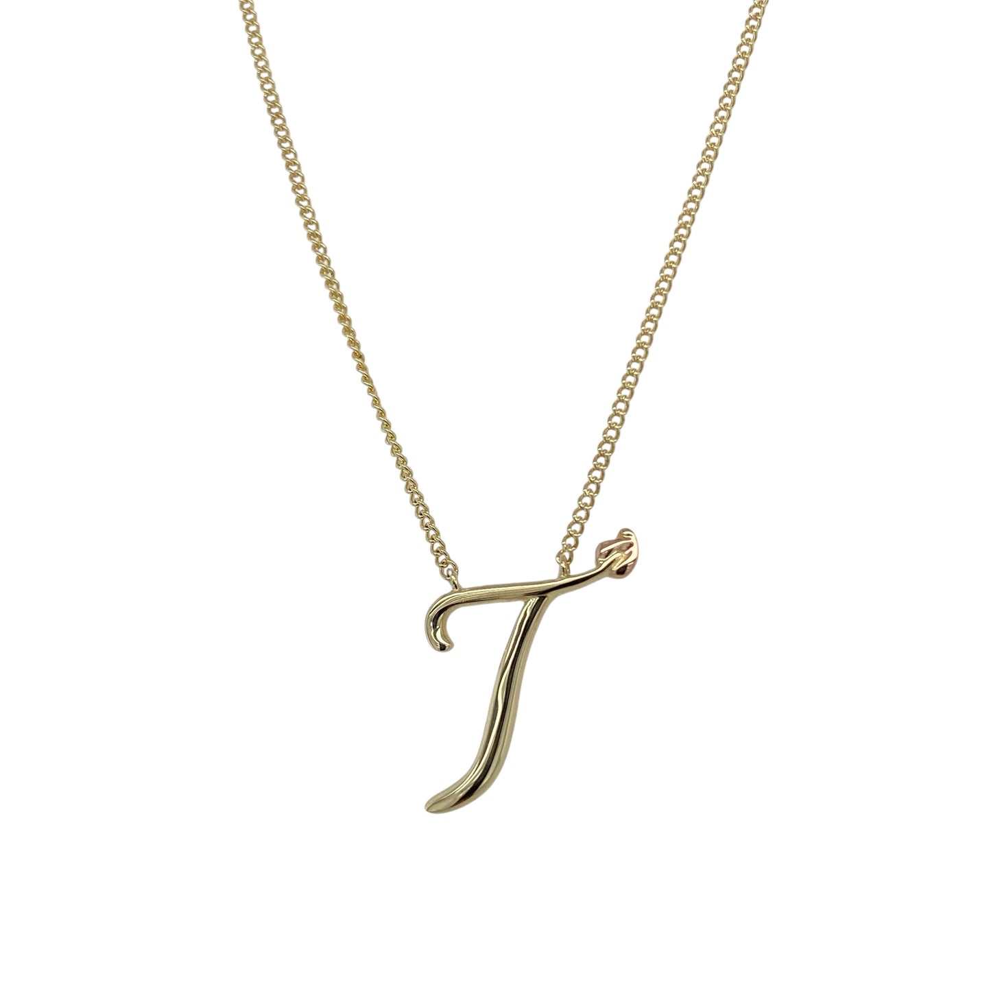 9ct Gold Clogau Tree of Life Initial 'T' 18" Necklace