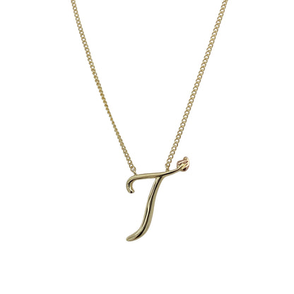 9ct Gold Clogau Tree of Life Initial 'T' 18" Necklace