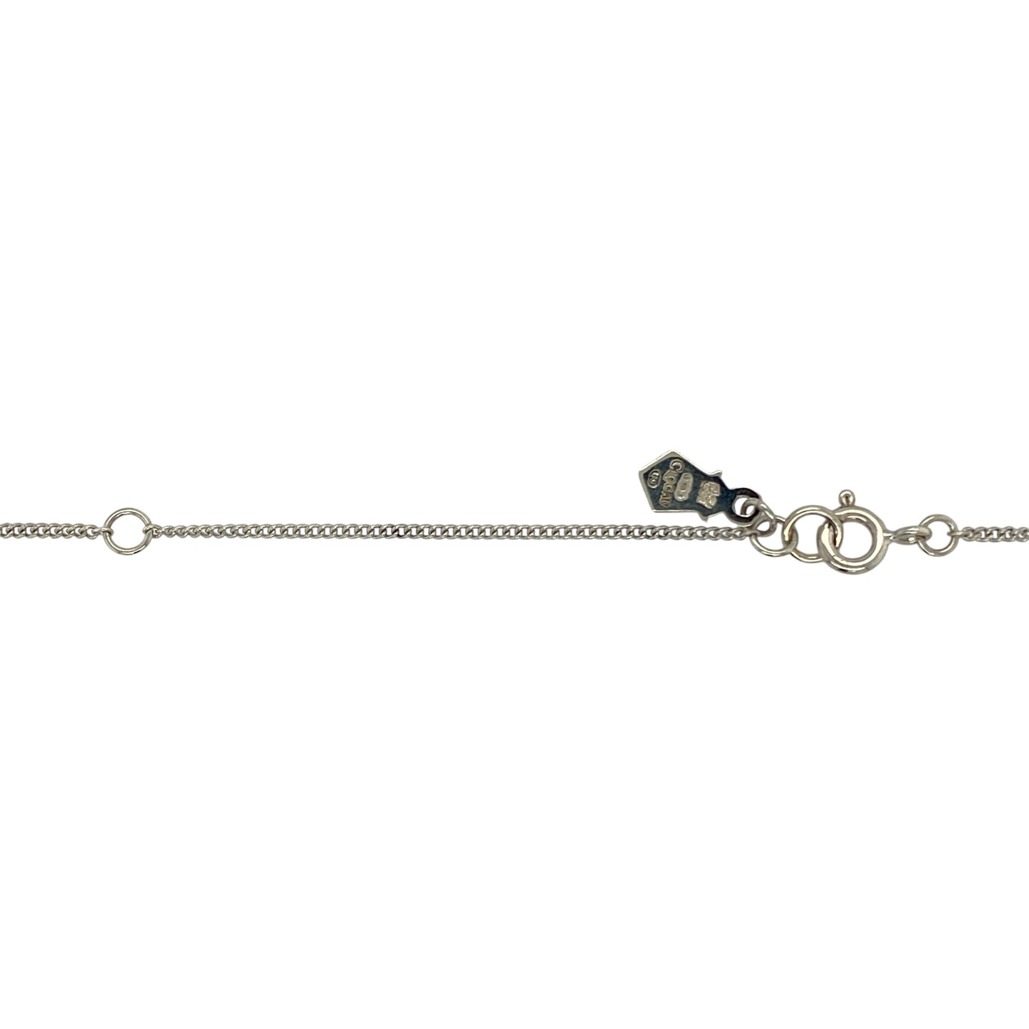 925 Silver Clogau Circular Stone Set 16" - 18" Necklace