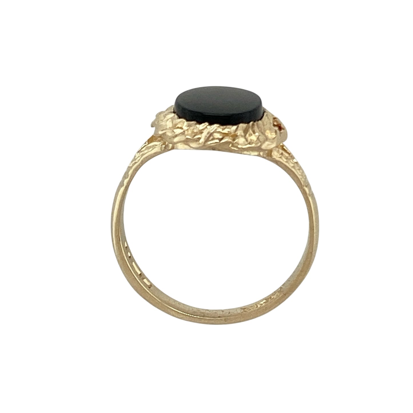 9ct Gold & Onyx Set Ring