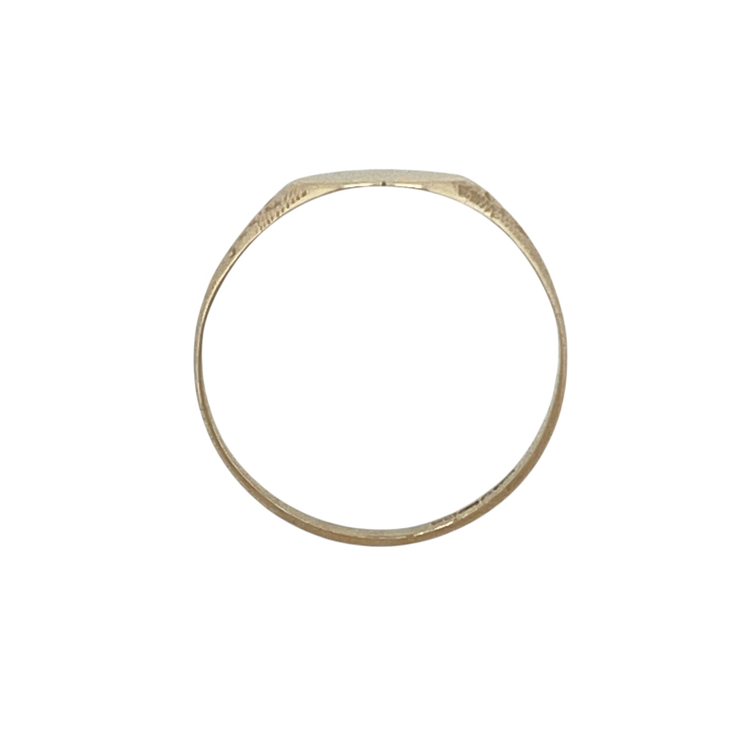 9ct Gold Patterned Heart Signet Ring