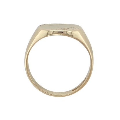 9ct Gold Patterned Signet Ring