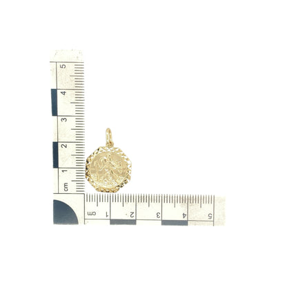 9ct Gold Octagon St Christopher Pendant