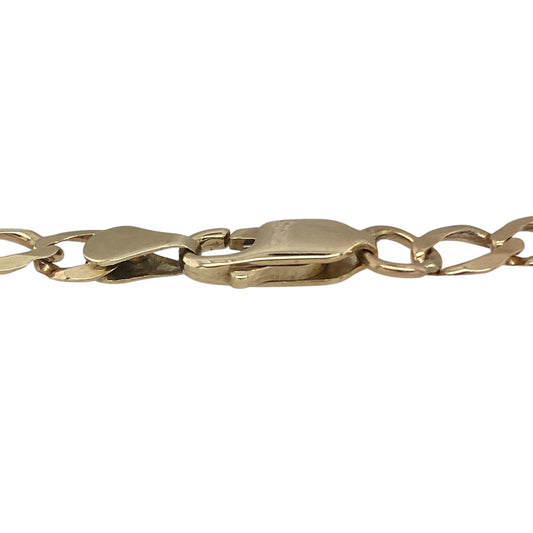 Bring classic shine and versatile style to your collection with this pre-owned 9ct yellow gold curb bracelet—a timeless design with everyday appeal.

Design: The bracelet features a 9.5-inch curb chain with 5mm wide links, offering a smooth and traditional look that lies comfortably on the wrist.
Material: Made from 9-carat yellow gold, the polished finish enhances the rich golden tone and shine of the links.