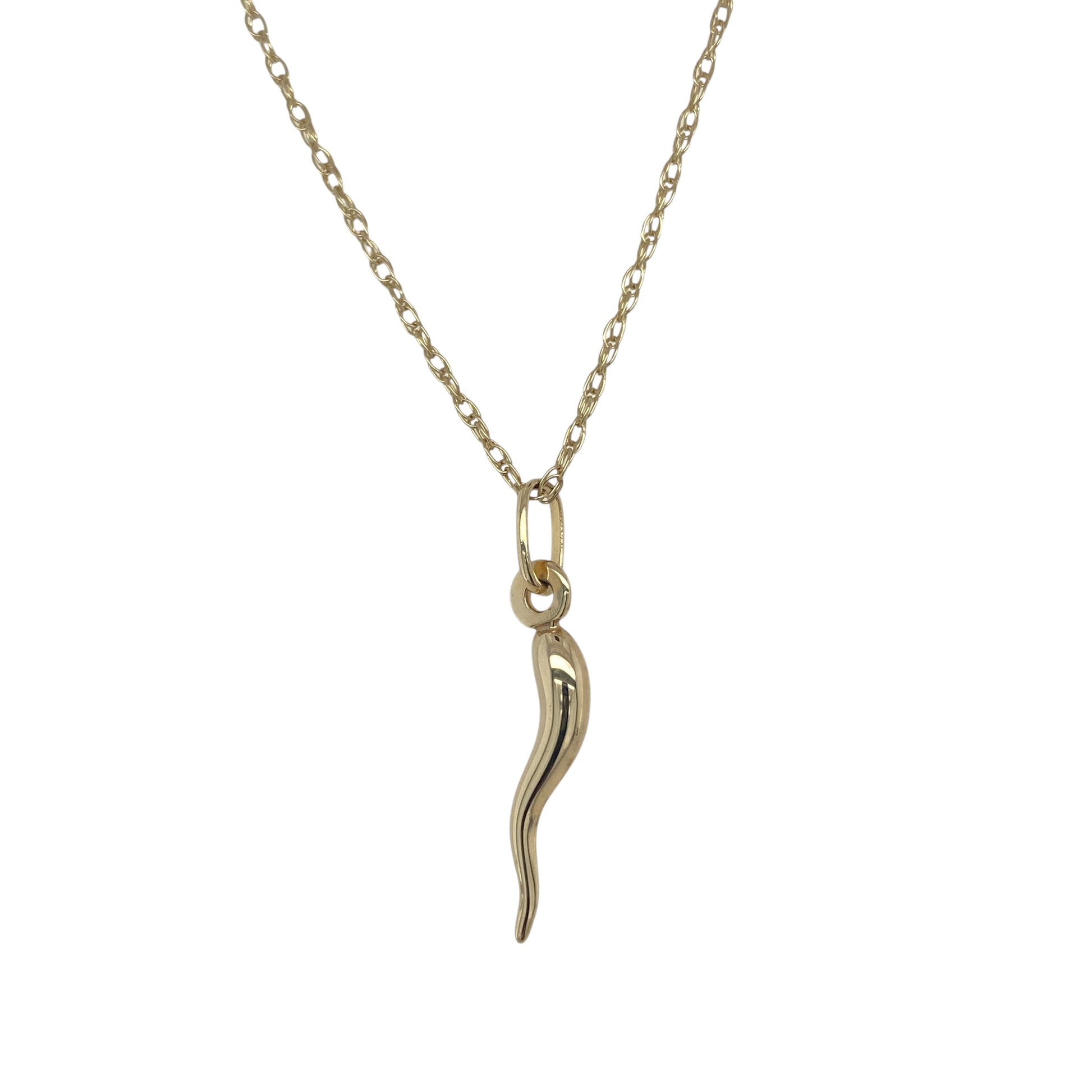 9ct Gold Horn of Plenty 17" Necklace