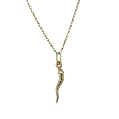 9ct Gold Horn of Plenty 17" Necklace