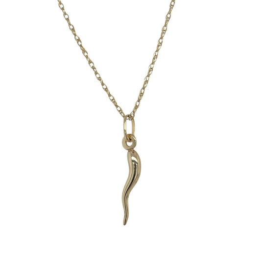 9ct Gold Horn of Plenty 17" Necklace