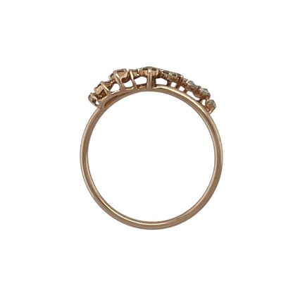 18ct Gold & Diamond Set Scatter Style Band Ring