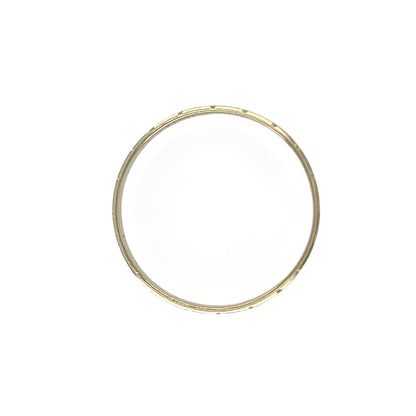 9ct Gold Spotty Patterned Band Ring