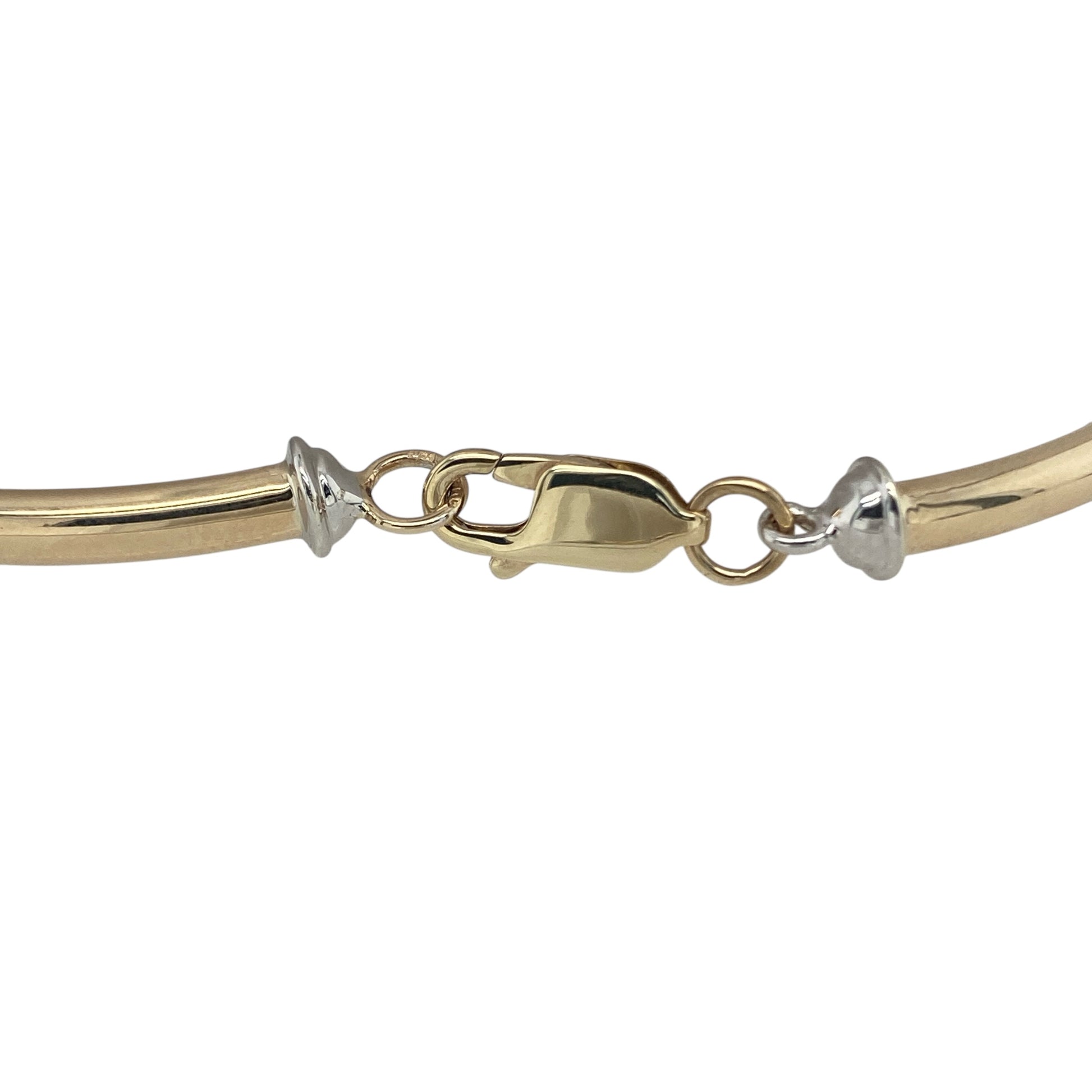 Bring playful sparkle and elegant detail to your collection with this pre-owned 9ct yellow and white gold diamond charm bracelet, a stylish piece full of meaning and charm.

Design: The bracelet measures 7 inches in length and features four charms—a flower, star, heart, and horseshoe—each accented with sparkling diamonds.
Material: Made from 9-carat yellow and white gold, the polished two-tone finish adds contrast and enhances the brilliance of the diamonds.