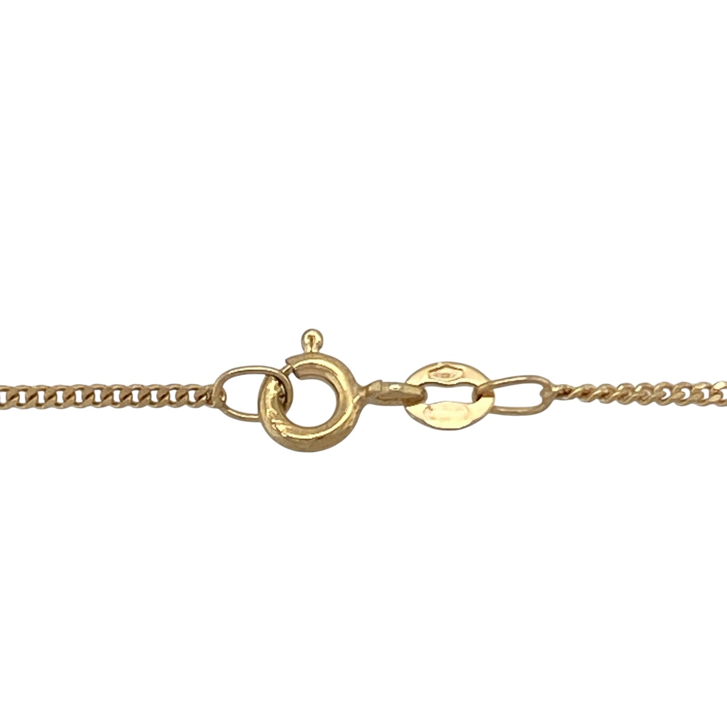 9ct Gold & Diamond Set Solitaire 16" Necklace