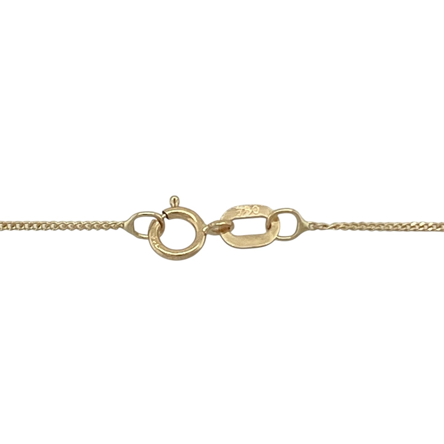 18ct Gold Diamond & Pearl Set 16" Necklace