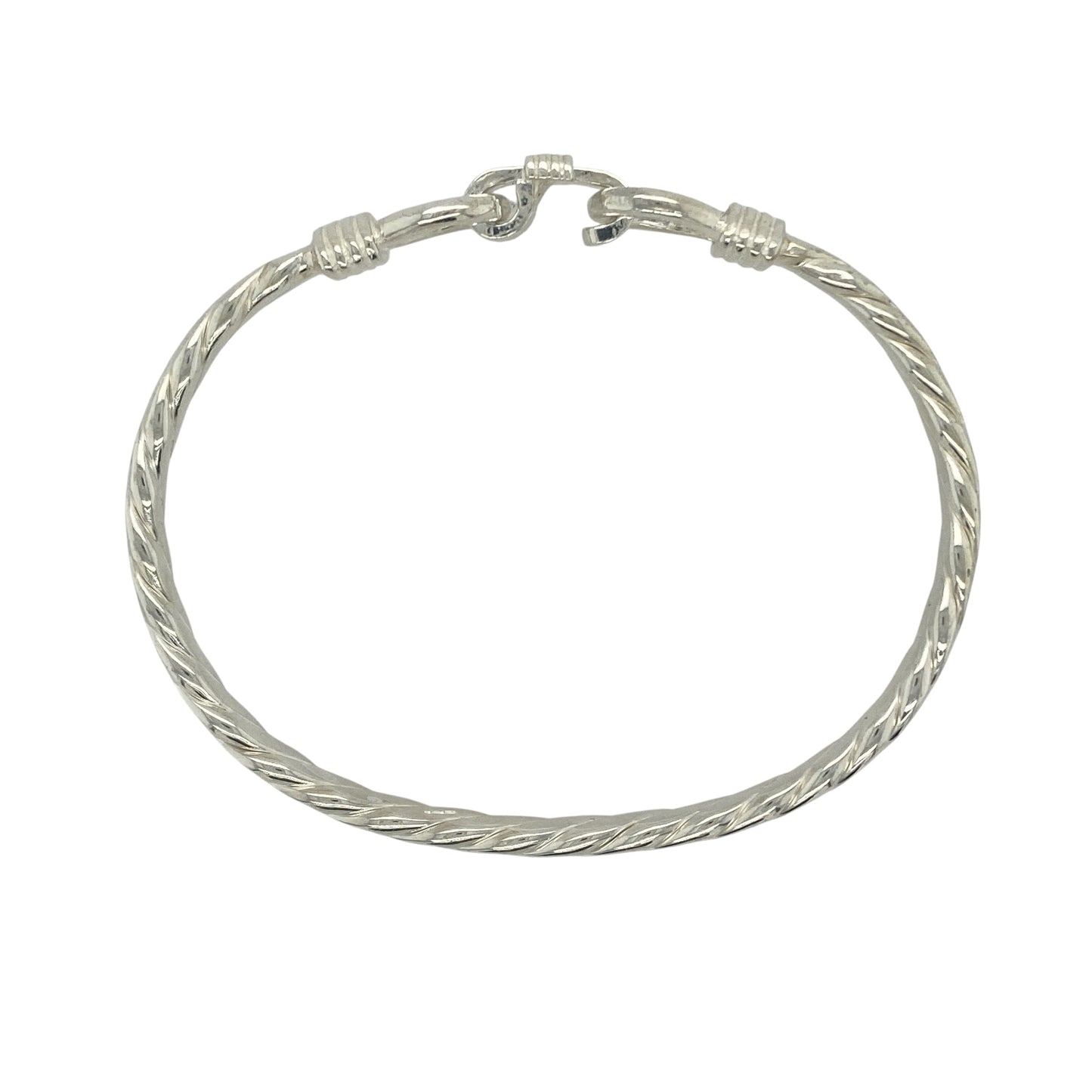 New 925 Silver Double Horseshoe Bangle