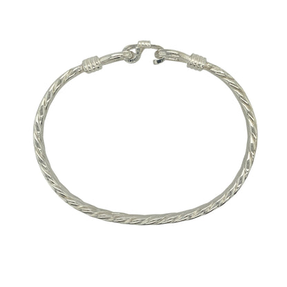 New 925 Silver Double Horseshoe Bangle