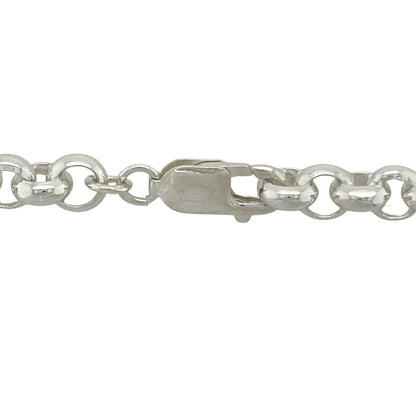 Bring bold sophistication and timeless appeal to your collection with this new solid 925 silver belcher chain, a substantial design that makes a strong statement.

Design: The chain measures 22 inches in length with 7mm wide round belcher links, offering a classic and eye-catching look with impressive presence.
Material: Made from solid 925 sterling silver, the polished finish enhances the bold link design and gives the piece a bright, luxurious shine.