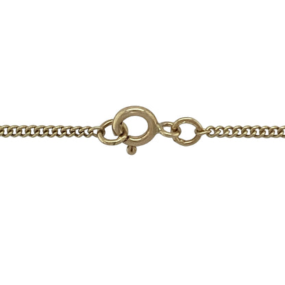 9ct Gold Welsh Three Feathers 18" Necklace