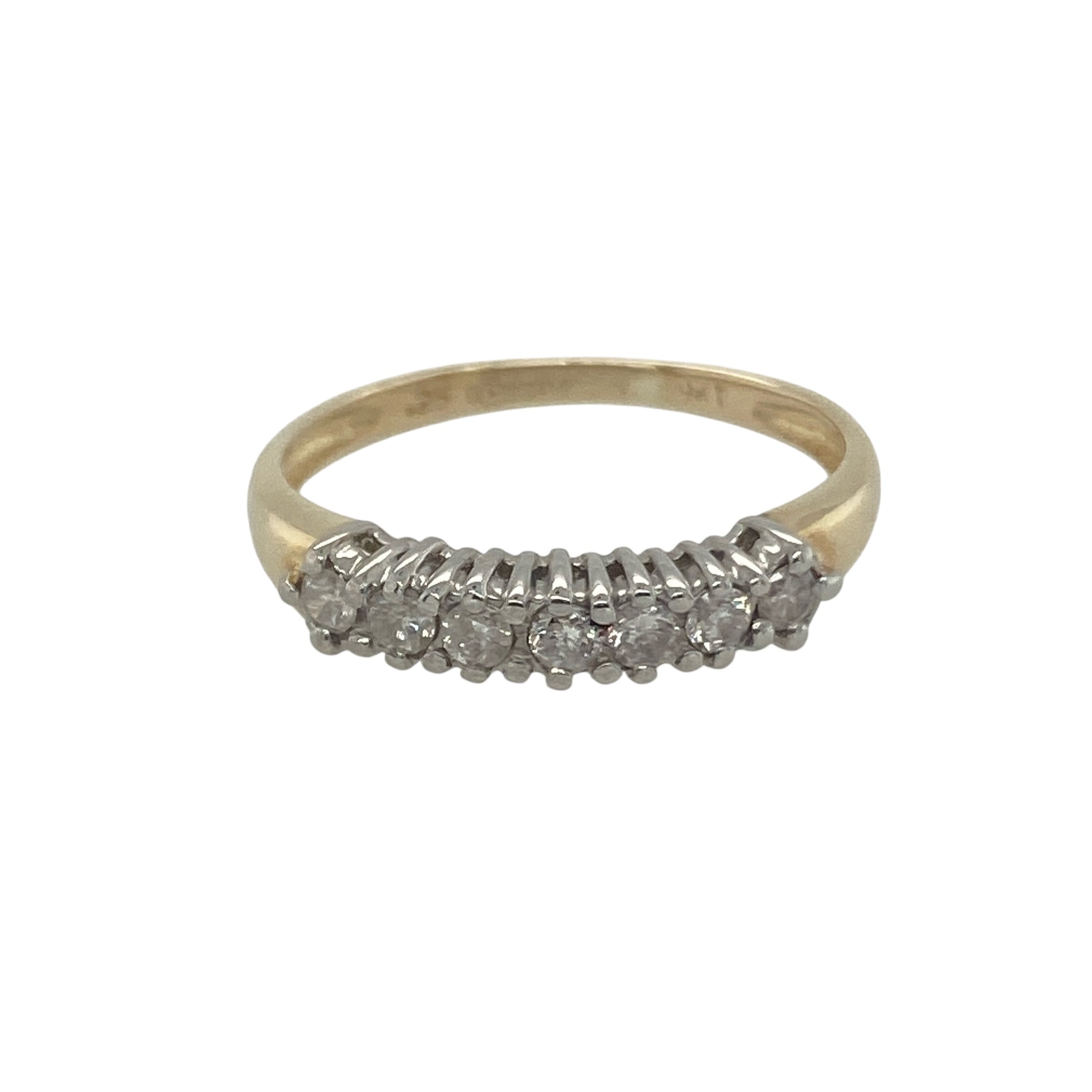 9ct Gold & Diamond Set Band Ring