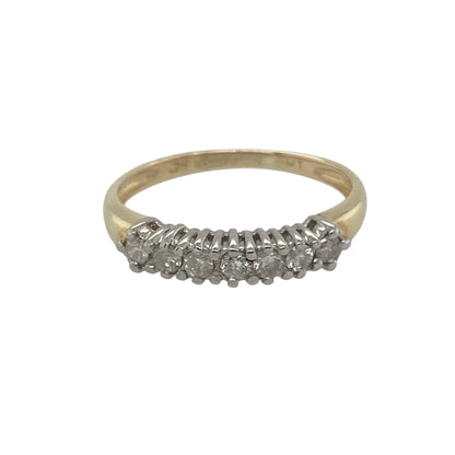 9ct Gold & Diamond Set Band Ring