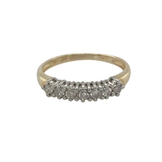 9ct Gold & Diamond Set Band Ring