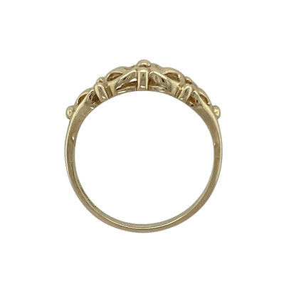 9ct Gold Open Filigree Style Knot Ring