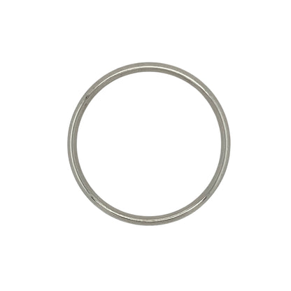 9ct White Gold 3mm Wedding Band Ring