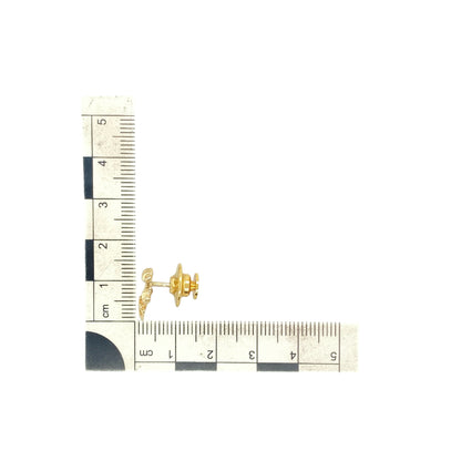 9ct Gold Welsh Three Feathers Tie Pin
