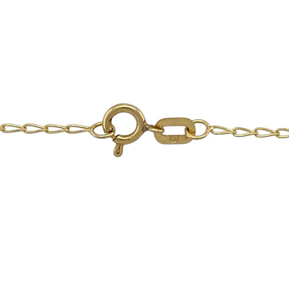 9ct Gold & Diamond Set Cluster 16" Necklace
