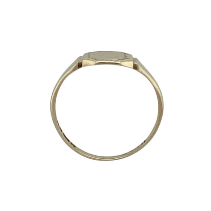 9ct Gold Patterned Signet Ring