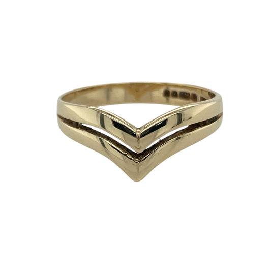 9ct Gold Double Wishbone Ring