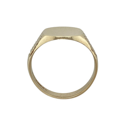9ct Gold Plain Face Signet Ring