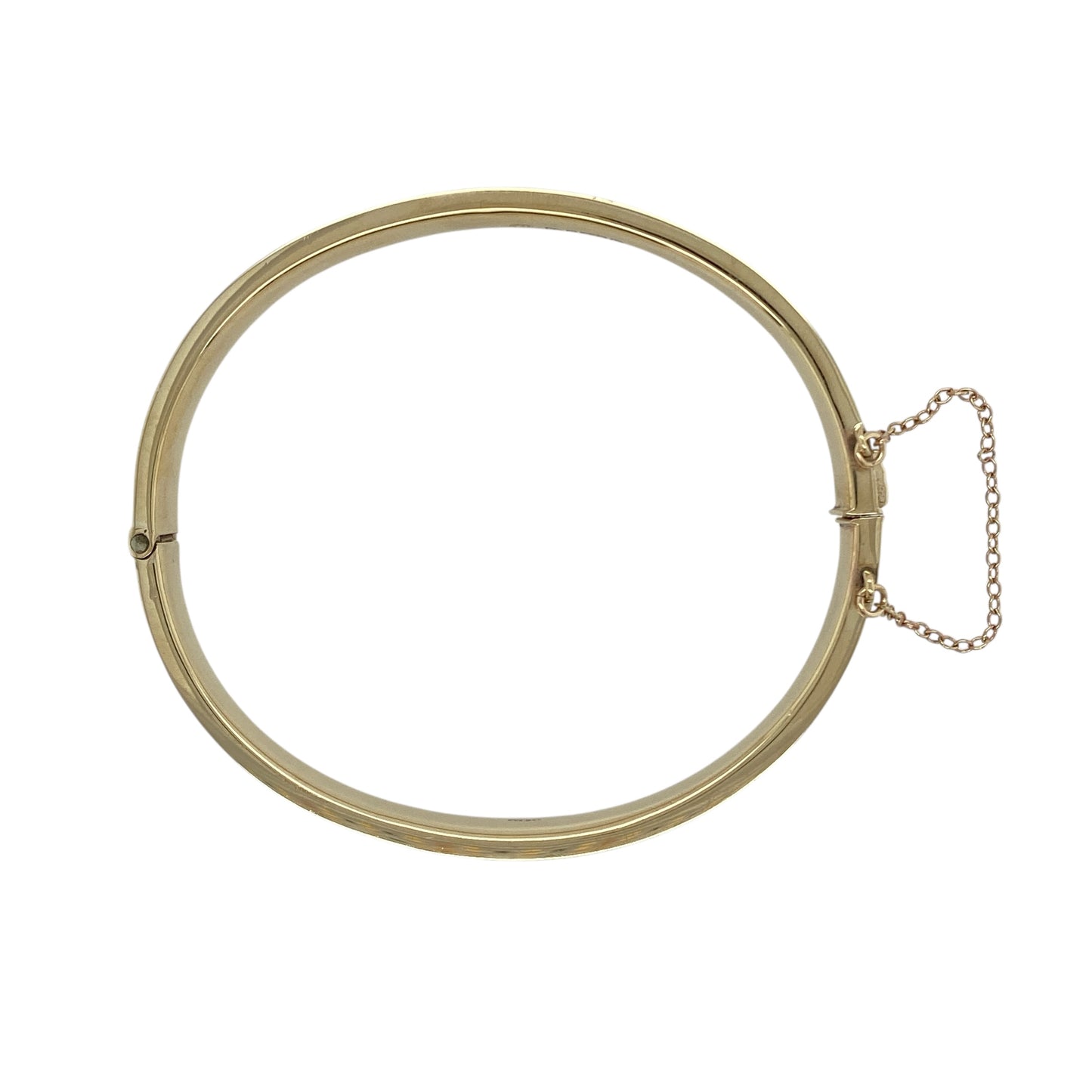 9ct Gold Patterned Hinged Bangle