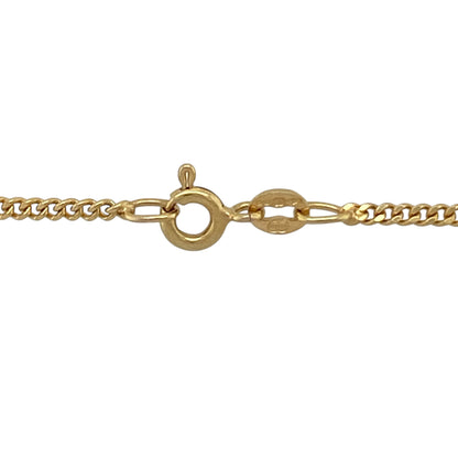 9ct Gold Diamond & Garnet Set 18" Necklace
