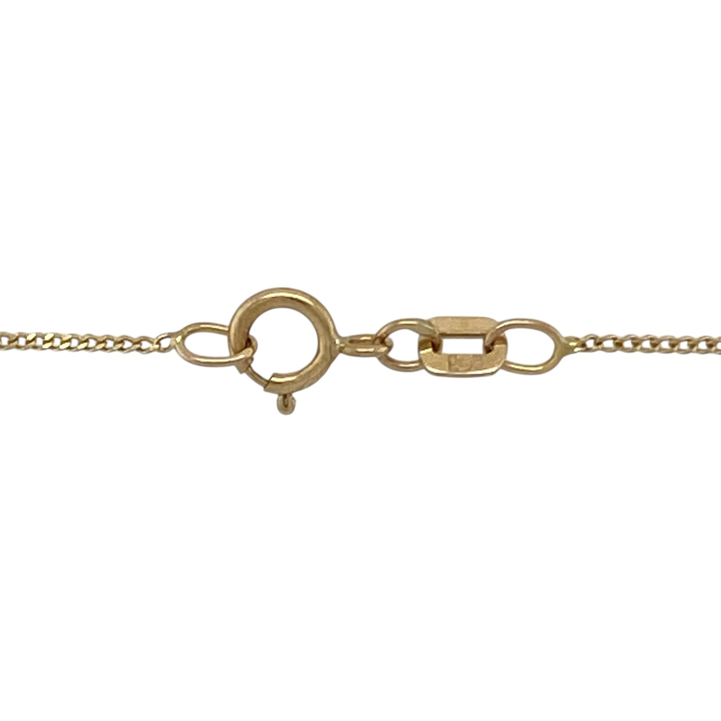 9ct Gold & Diamond Set Cross 18" Necklace
