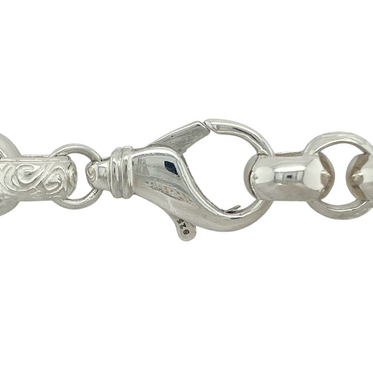 Bring luxurious sparkle and bold design to your collection with this new 925 silver cubic zirconia 24" patterned gypsy-style chain, combining intricate detailing with statement brilliance—perfect for standout occasions or elevated everyday wear.

Design: The chain features a gypsy-style patterned link design, with links measuring either 10mm or 13mm wide, each adorned with dazzling cubic zirconias that add depth, texture, and radiant shine.