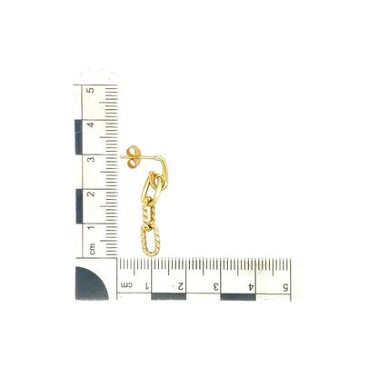 9ct Gold Link Drop Earrings